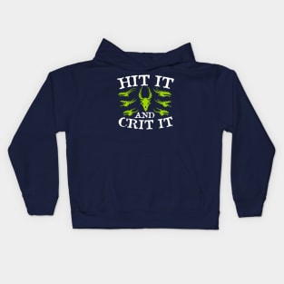 Hit it and Crit it Kids Hoodie